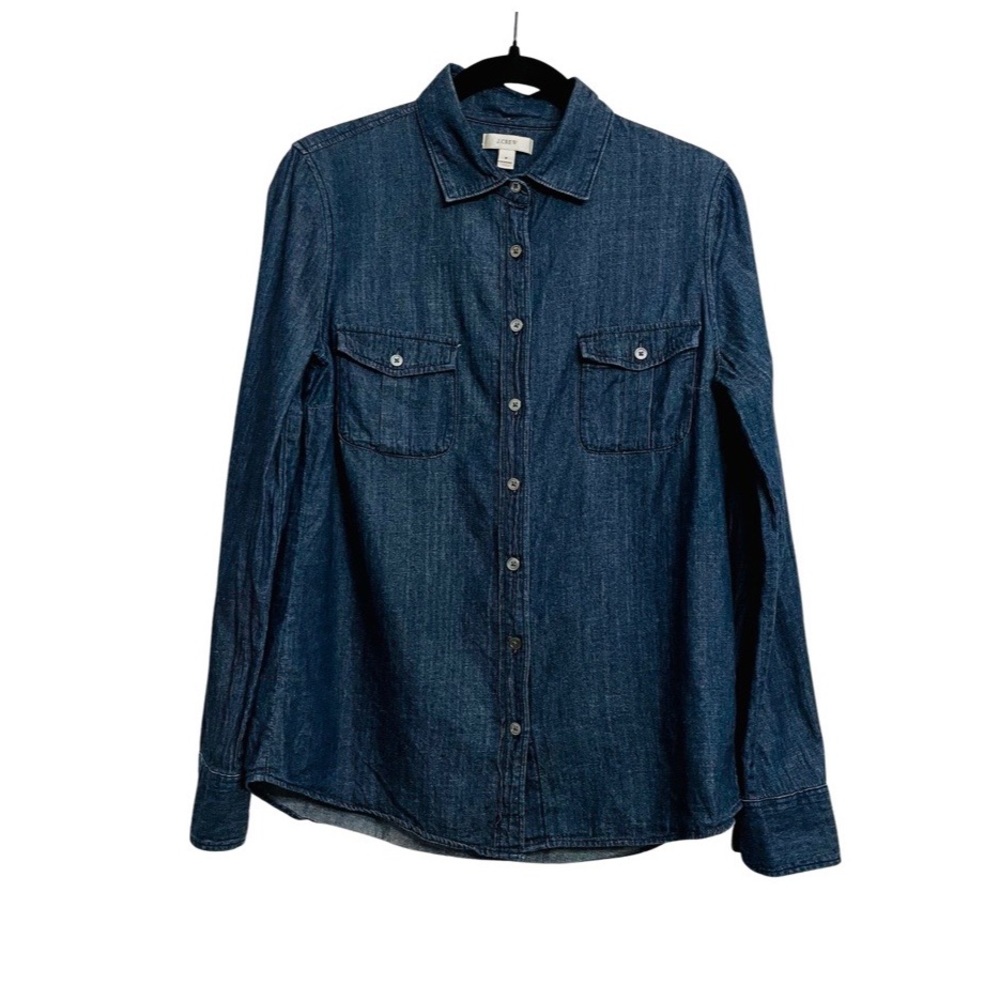 J. Crew Women's Chambray Button Down Shirt